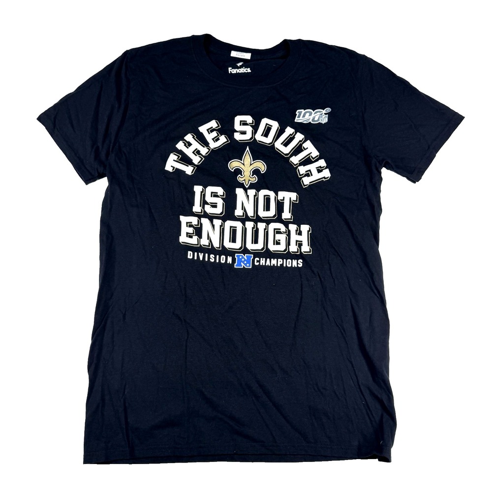 Fanatics New Orleans Saints The South Is Not Enough Division Champs Tee Men M